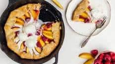 Peach Raspberry Galette Recipe