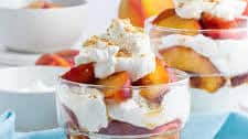 Peaches and Cream Parfaits