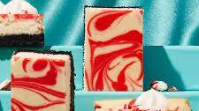 Peppermint Bark Cheesecake Bars