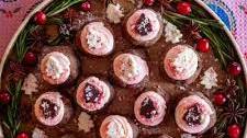 Peppermint Bark Chocolate Truffle Cookies