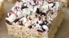 Peppermint Bark Rice Krispie Treats