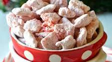 Peppermint Candy Cane Muddy Buddies