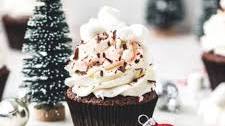 Peppermint Hot Chocolate Cupcakes