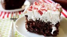 Peppermint Poke Cake