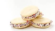 Peppermint Sugar Cookie Sandwiches with Chocolate Ganache Filling