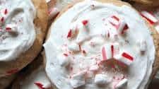 Peppermint Sugar Cookies With Cream Cheese Frosting