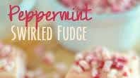 Peppermint Swirled Fudge