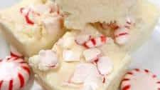 Peppermint White Chocolate Fudge