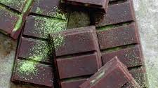 Peppermint matcha chocolate bars