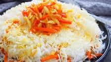 Persian sweet rice - shirin polow