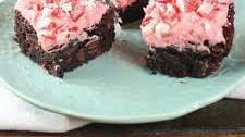 Pink Peppermint Crunch Brownies
