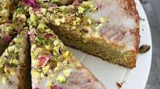 Pistachio Rose Semolina Cake