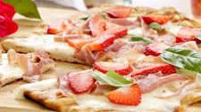 Prosciutto and Strawberry Grilled Flatbread