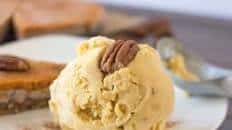 Pumpkin Spice Ice Cream with Candied Pecans