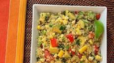 Quinoa with Corn, Tomatoes, Avocado, and Lime Recipe