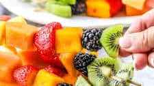 Rainbow Fruit Kabobs