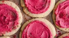 Raspberry Frosted Lemon Sugar Cookies