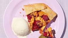 Raspberry-Peach Galette