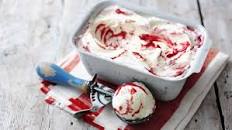 Raspberry ripple ice cream