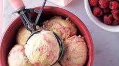 Raspberry ripple ice cream