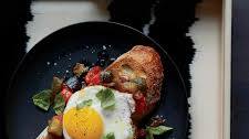 Ratatouille Toasts with Fried Eggs