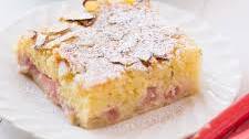 Recipe: Rhubarb-Almond Snack Cake