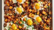 Recipe: Sweet Potato Hash with Sausage & Eggs