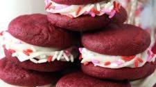 Red Velvet Cookie Sandwiches