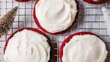 Red Velvet Cookies with Cream Cheese Frosting