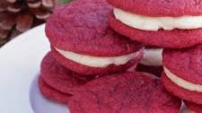 Red Velvet Cream Cheese Cookie Sandwiches