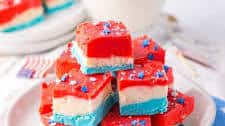 Red, White and Blue Fudge