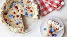 Red, White and Blue Sugar Cookie Pie