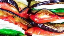 Roasted Eggplant Caprese Salad Recipe