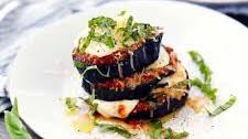 Roasted Eggplant Parmesan Stacks