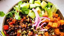 Roasted Sweet Potato Black Bean Bowl