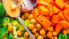 Roasted Sweet Potato and Chickpea Buddha Bowl