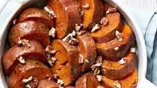 Roasted Sweet Potatoes with Honey and Pecans