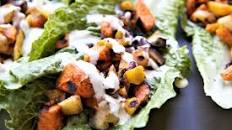 Roasted Vegetable Lettuce Wraps