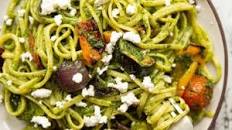 Roasted Veggie Pesto Pasta