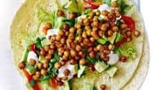 Roasted chickpea wraps