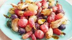 Roasted radishes