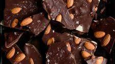 Salted Dark Chocolate Almond Bark