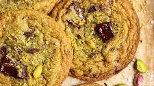 Salted Pistachio Chocolate Chunk Cookies