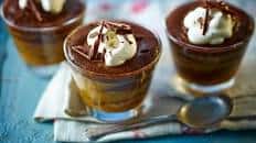 Salted caramel and chocolate mousse