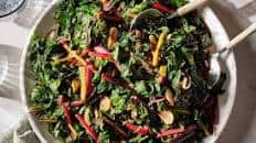 Sautéed Rainbow Chard with Garlic and Lemon