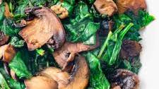 Sautéed Spinach and Mushrooms
