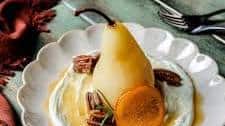 Savory Champagne Poached Pears