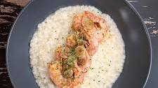 Scampi with Lemon Risotto