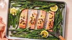 Sheet Pan Salmon With Asparagus