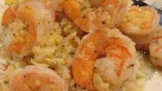 Shrimp Scampi over Rice